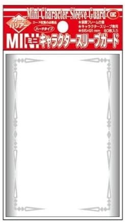 KMC Akashiya Barrier Mini Character Guard Card Sleeves (60 Piece), Clear, 65 x 91mm, 62 x 87mm