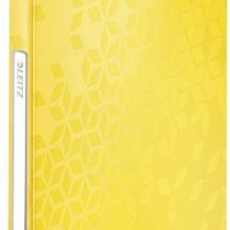 Leitz A4 Display Book, 40 Pockets, 80 Sheet Capacity, Transparent Pockets, Yellow, WOW Range, 46320016