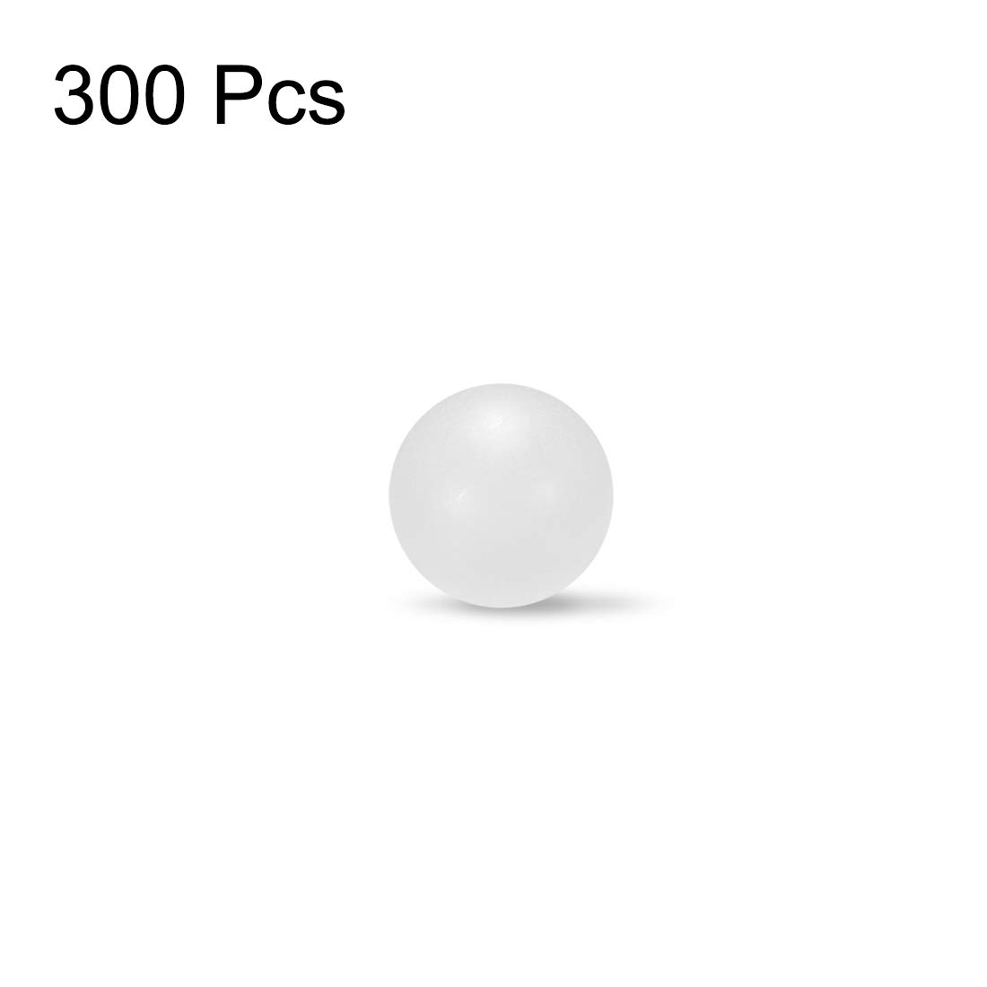 sourcing map 3mm PP Solid Plastic Balls, Precision Bearing Ball 300pcs, 3mm 300Qty - Image 3
