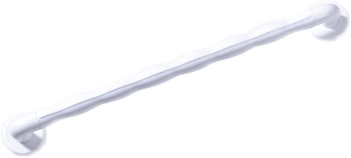 NRS Healthcare Natural Grip Grab Rail - 60 cm (24 inch) Length, White, 60 cm (24-inch) Length