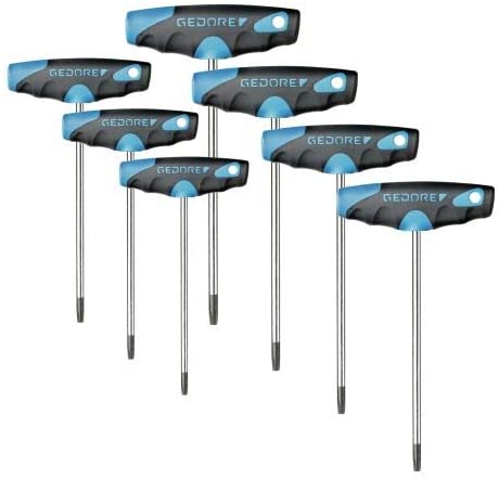 GEDORE 2142 TX-007 Screwdriver Set 7-Piece TX, Brüniert
