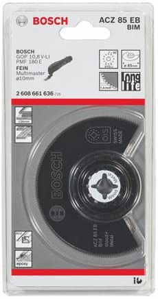 Bosch Professional 1x Segment Blade ACZ 85 EB (for Wood and Metal 85 mm, Accessory Multitool), White, 1 pcs