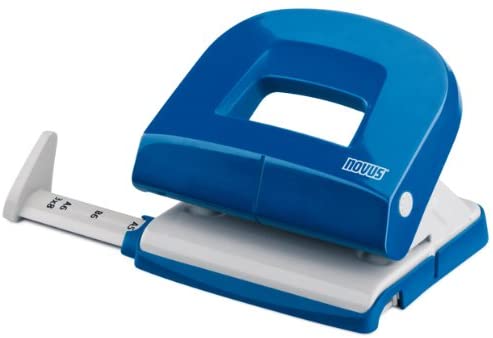 Novus E 216 16 Sheet Capacity Hole Punch - Blue/ Grey