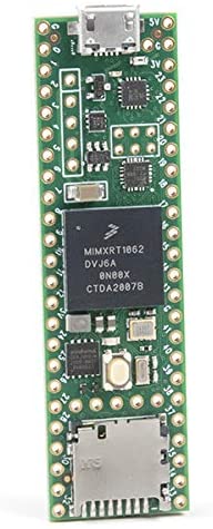 Teensy 4.1 (Without Pins), Green, 6.1 cm by 1.78 cm