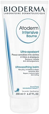 Bioderma Atoderm Intensive Balm, Ultra Soothing Emollient Cream for Very Dry Itchy & Eczema-Prone Skin