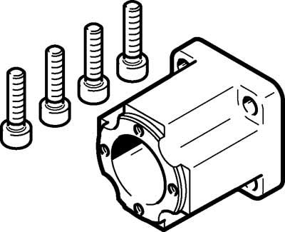 Festo 1087585 Model EAMK-A-D19-28D Coupling Housing, White