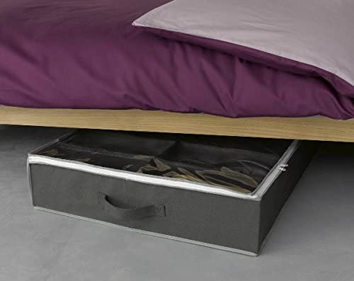 Compactor Novara Dora 12 Compartment Under bed Shoe Storage Bag Dark Grey 