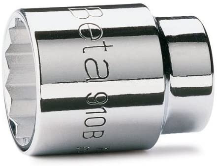 Beta 9100110 Model 910 B10 Bi-hex Hand Sockets, 3/8 Drive, 10mm, White