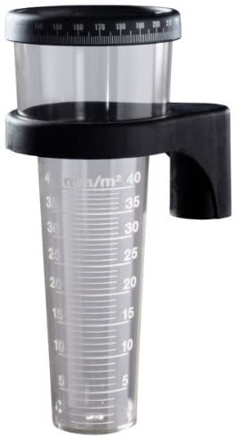 ETI rain gauge, Grey, 11 cm x 8 cm x 19.5 cm