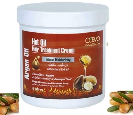 Cosmo Natural Hair Care Hot Oil Hair Treatment Argan Oil 1000ml, 1 l (Pack of 1)
