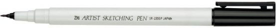 Kuretake Zig Artist Sketching Pen, Black, 1 Count (Pack of 1)