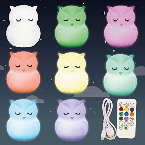 Ulysse Owl Night Light, White, 1 Unité (Lot de 1) - Image 2