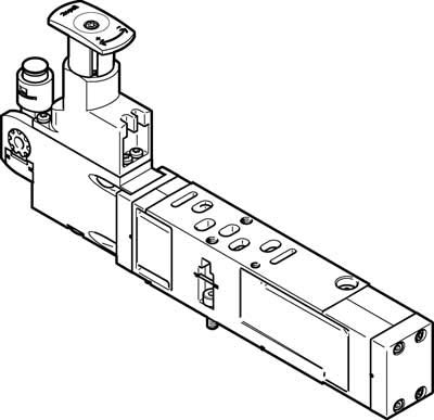 Festo 540162 Model VABF-S4-1-R2C2-C-10 Regulator Plate, White