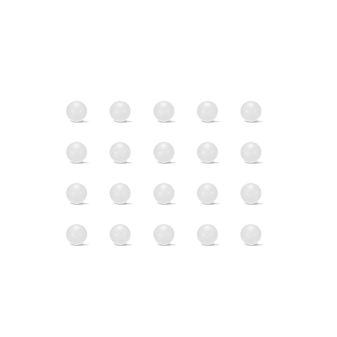 sourcing map 3mm PP Solid Plastic Balls, Precision Bearing Ball 300pcs, 3mm 300Qty