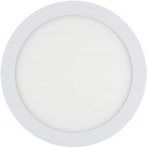 LED ATOMANT, S.L. 1 x Flat Round LED Downlight Panel, 20 W, Cool White 6500 K, 1600 lm, Driver Included, Standard Cut 200 mm Lacquered Aluminium