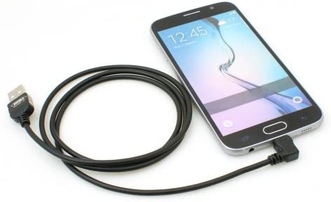 System-S micro USB 2.0 cable angled 90 degrees angled connector (left/male) adapter data cable and charging cable 100 cm - Image 3