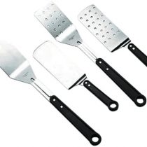Lacor-60438-SLOTTED SPATULE WITH PLASTIC HAND. 35CMS