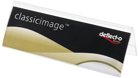 Deflecto Seminar Sign Holder Tent-shaped A5 Clear Ref 48701 , 019006, A5 Tent-Shaped
