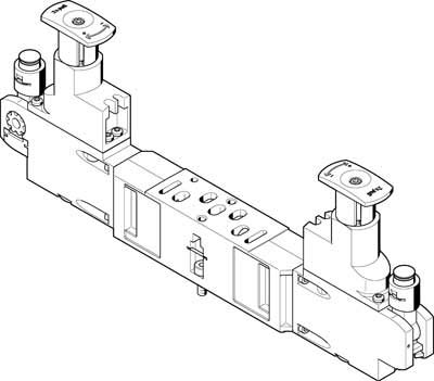 Festo 543543 Model VABF-S3-1-R5C2-C-10 Regulator Plate, White