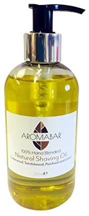 Natural Shaving Oil Cederwood Sandlewood,Patchouli & Lemon250ml, 250 ml (Pack of 1)