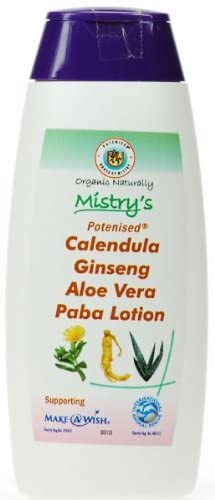 Mistry's Potenised Calendula Ginseng Aloe Vera Paba Lotion 200ml, Multi-Purpose Moisturising After Sun lotion