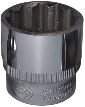 C.K T4690M 27 1/2-inch Metric Drive Socket, Silber, 27 mm