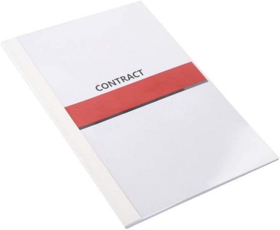 Thermal Binding Covers 3mm 25 Sheet Capacity A4 White Pack of 25 RAYSON - Image 3