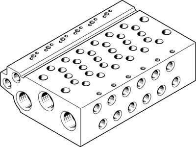 Festo VABM-L1-10W-G18-4 Manifold Rail, White