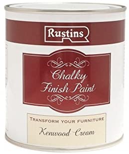 RUSTINS Chalky Finish Paint Kenwood Cream 250ml, 250 ml (Pack of 1)