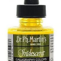 Dr. Ph. Martin's Iridescent Calligraphy Color, 1.0 oz, Saffron Yellow (17R)