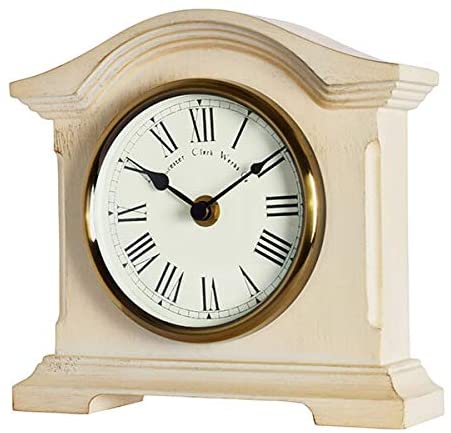 Acctim Falkenburg Distressed Mantel Clock Quartz Cream, Distressed Cream