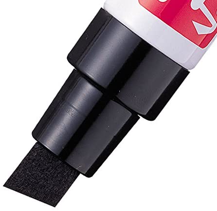 Pentel Jumbo Felt Pen, Large Chisel tip, Black Permanent Ink, 1 Pack of 6 Markers, 1 count (Pack of 6) - Image 4