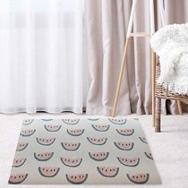 LUUK LIFESTYLE Rug with melon print, 60x90 cm, Ideal for bathroom, hall, living room, youth room, nursery, gift