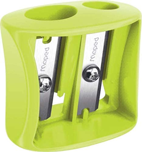 Maped VIVO 2 Hole Pencil Sharpener, Display 30 Units, Green, Red - Image 3