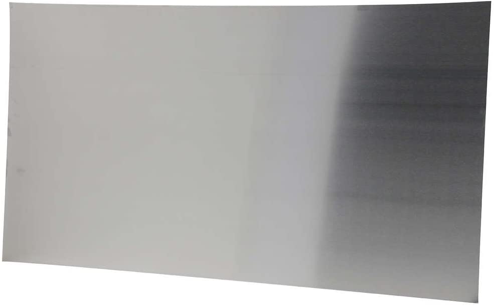 Compactor Splash Cooking Splashbacks Protection, XL, Chrome, 50X90 cm, Stainless Steel