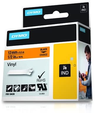 DYMO Rhino Industrial Vinyl Labels, Black On Orange, Black on orange - Image 4