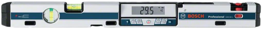 Bosch Professional Digital Inclinometer GIM 60 L (Laser Precision, Measurement Range: 0-360º, Length: 60 cm)
