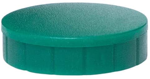 6162455 Magnetic Mouth Solid, Round Magnet, Shatterproof Plastic, 600 g Holding Force, 24 x 8 mm, Green, 0,6 kg
