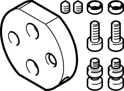 Festo 2816068 Adapter Kit, Model DHAA-G-Q11-10-B2/B3-10