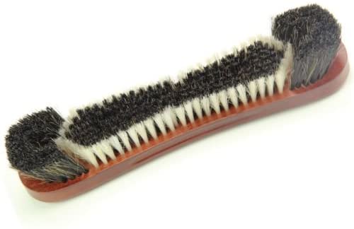 Jonny 8 Ball 12" Genuine Horsehair Black & White Bristle Snooker Pool Table Brush, Mahogany - Image 3