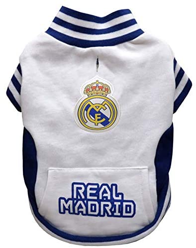 CYP BRANDS Real Madrid SU-01L-RM Dog Sweatshirt, Size L, Multi-coloured