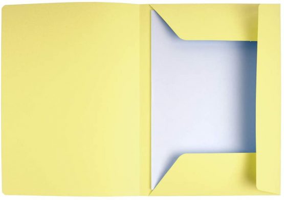 Exacompta - Ref. 235005E - Super 210 Printed 3 Flap Folders, 210 gsm, A4 - Canary Yellow, Pack of 50 - Image 2