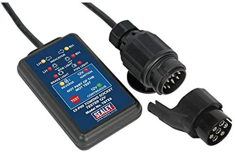 Sealey Tst22 13-Pin Towing Socket Tester 12V - Vosa Approved, White, 8.8 x 15.8 x 24.9 cm - Image 2