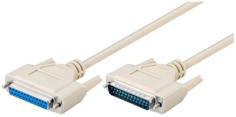 Goobay 50541 D-SUB 25-pin Extension Cable, Male/Female, Serial 1:1, grey, 1.8 Meters - Image 2