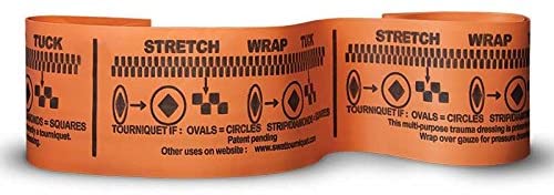 Elite Bags, Rescue Tourniquet, Stretch-Turn-Fold-Fold Tourniquet, Orange, Swat-Tourniquet