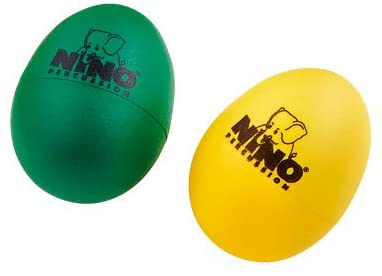 Nino Percussion NINOSET3 Children's Instrument Set (7 items) Jingle Stick, Wooden Claves, Egg Shakers, ABS Hand Drum - Image 2