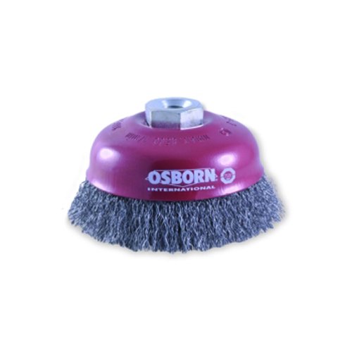 Osborn 0002613163 - Cepillo taza acero de alambre ondulado con tuerca M14 y filamento diameter 0.30 mm (80x30)