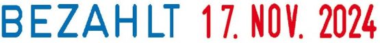 Colop S120/WD MiniInfoDater Letter Height 4 mm Ink Pad Blue/Red 12 Texts - Image 2