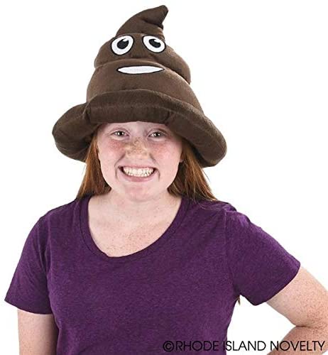 Rhode Island Novelty Emoji Poop Hat, Brown - Image 4