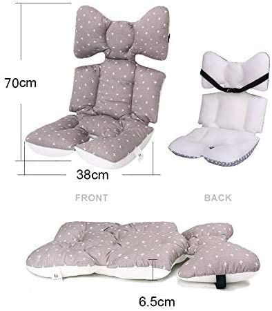 Baby Pushchair Seat Liners Pram Liner Universal Pushchair Liner Thick Baby Stroller Liner Pad Seat Cover Seat Cushion Pad Stroller Pram Pushchair for Toddler Infant (Pink) - Image 3